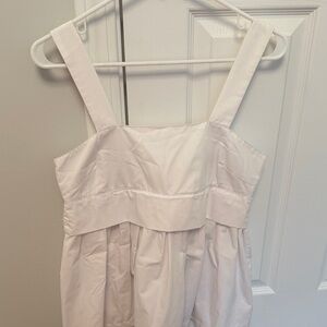 Pomander Place White Wide-Strap Tank Dress Top - SIZE SMALL!